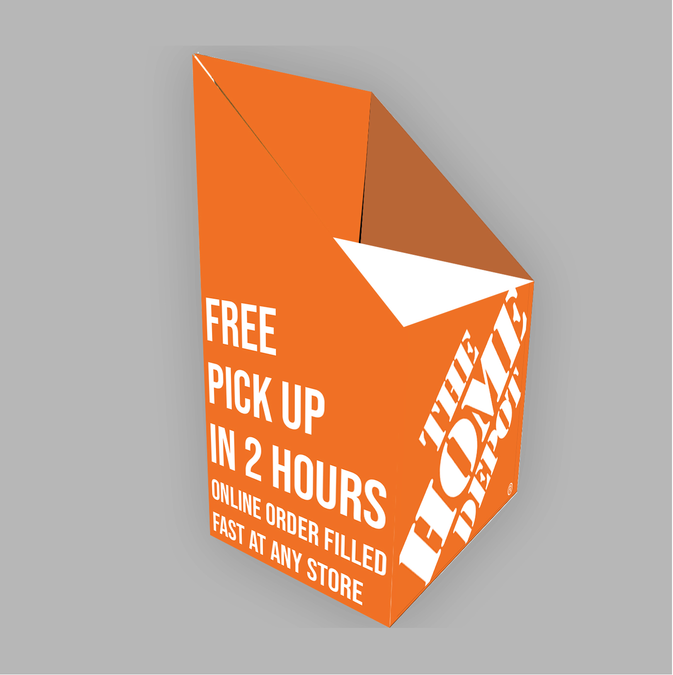 Custom cardboard chair campaign product photo